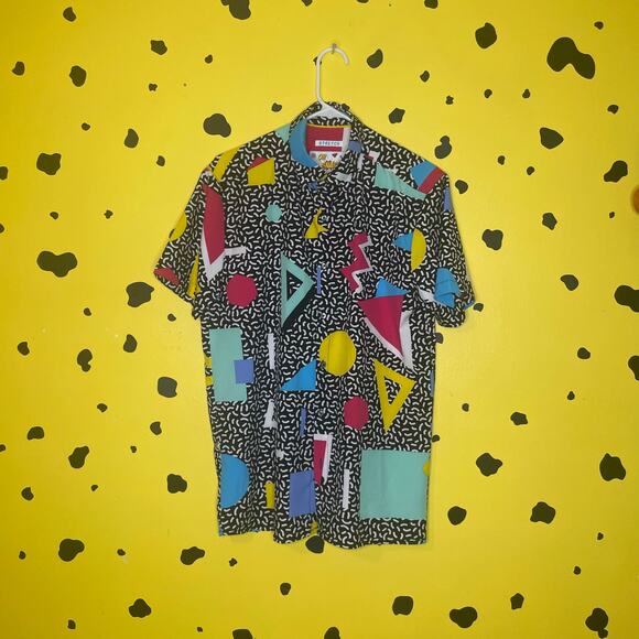 oh snap Other - Vintage 80s Geometric Button-Up Shirt Retro Memphis Streetwear